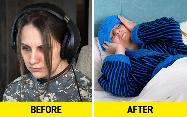 Đeo tai nghe quá lâu sẽ khiến đầu họ phải chịu áp lực không phải do tự nhiên mà có. Do đó, da đầu và tai trong của chúng ta bị nén lại và chúng ta có thể bị đau đầu.