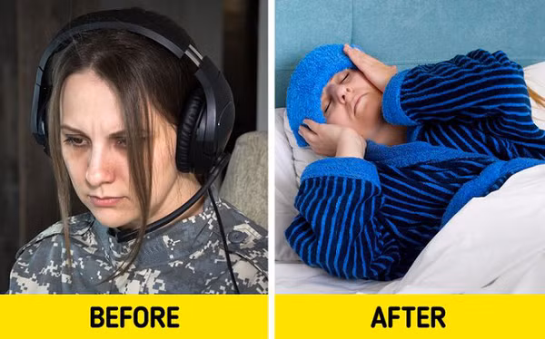 Đeo tai nghe quá lâu sẽ khiến đầu họ phải chịu áp lực không phải do tự nhiên mà có. Do đó, da đầu và tai trong của chúng ta bị nén lại và chúng ta có thể bị đau đầu.