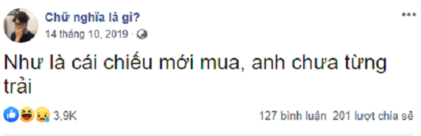 Nguồn gốc chính xác của cách dùng thuật ngữ này chưa được xác định. Ví dụ đầu tiên có thể tìm thấy được trên google về cách nói này là trong 1 bài đăng của trang Chữ nghĩa là gì? ngày 14/10/2019.