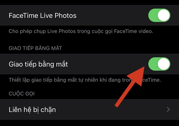 Tính năng giao tiếp bằng mắt của FaceTime lần đầu xuất hiện trong iOS 13 beta năm ngoái, nhưng cuối cùng phải đến iOS 14 nó mới chính thức ra mắt. Về cơ bản, khi bật tính năng này lên, iPhone hoặc iPad sẽ làm cho ánh mắt của bạn như đang nhìn trực tiếp vào camera, dù bạn đang nhìn vào vị trí khác trên màn hình.