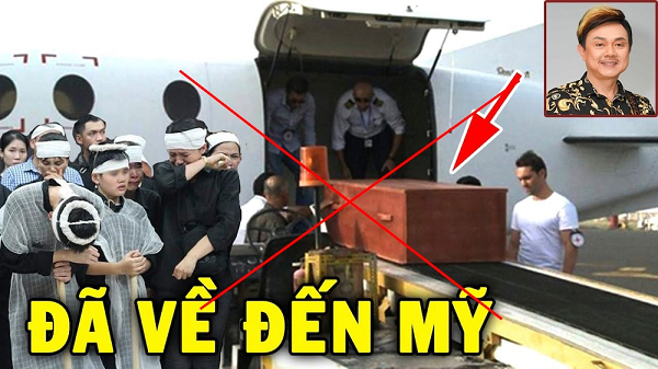 "Linh cữu cố nghệ sĩ Chí Tài đã về đến Mỹ an toàn, máy bay hạ cánh tại sân bay Los Angeles (California). Vợ cố nghệ sĩ đã oà khoá nức nở khi thấy thi thể của chồng nhưng không được gặp mặt...", đi kèm đó là những hình ảnh về linh cữu được khiêng xuống từ máy bay nhưng không phải là linh cữu của cố nghệ sĩ Chí Tài.