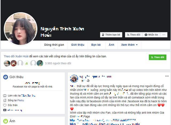 Những ngày vừa qua, đã có lúc nữ streamer Alice nghĩ tới việc kết thúc cuộc đời mình. Do vậy, gia đình, người thân và đặc biệt là "một người" luôn bên cạnh để ngăn cản Alice làm những điều dại dột. Bên cạnh đó, cô nàng cũng gửi lời xin lỗi tới Lê Bình. Nữ streamer đã nhận hết mọi lỗi lầm về mình, kể cả chuyện không nói cho game thủ này biết việc mình đã có bạn trai.