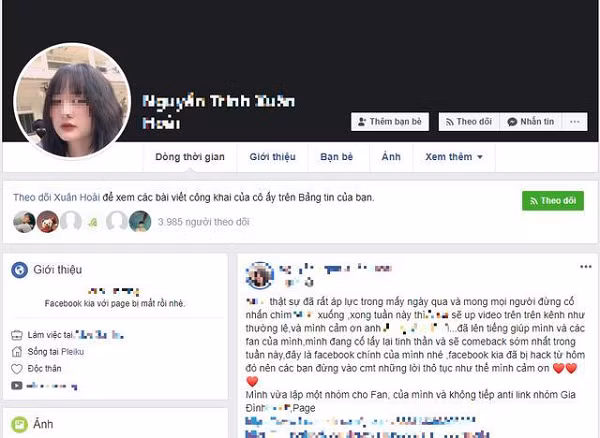 Những ngày vừa qua, đã có lúc nữ streamer Alice nghĩ tới việc kết thúc cuộc đời mình. Do vậy, gia đình, người thân và đặc biệt là "một người" luôn bên cạnh để ngăn cản Alice làm những điều dại dột. Bên cạnh đó, cô nàng cũng gửi lời xin lỗi tới Lê Bình. Nữ streamer đã nhận hết mọi lỗi lầm về mình, kể cả chuyện không nói cho game thủ này biết việc mình đã có bạn trai.