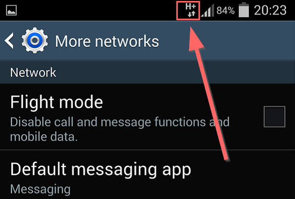 Mạng H+ là một bản nâng cấp cho mạng H+ nhưng không giông như bản nâng cấp EDGE hay GPRS trước kia, mạng H+ có tốc độ trao đổi dữ liệu lên tới 168,8Mbps mạnh gấp nhiều lần so với mạng H