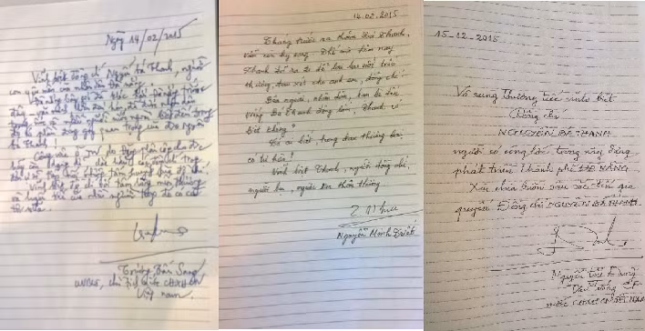 Những bút tích xúc động của các vị lãnh đạo Đảng, Nhà nước ghi lại trong sổ tang ông Nguyễn Bá Thanh.