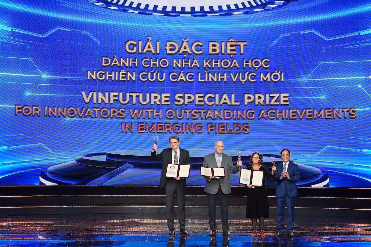 Giai thuong Vinfuture 2024 vinh danh 4 cong trinh khoa hoc: 