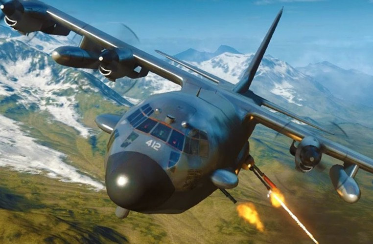 AC-130J Ghostrider là phiên bản mới nhất của loại máy bay cường kích khổng lồ vốn được Mỹ phát triển từ Chiến tranh Việt Nam trong thế kỷ 20, phiên bản mới này được phát triển từ máy bay vận tải C-130J Super Hercules. Nó được trang bị một khẩu pháo GAU-23/A có cỡ nòng 30 mm và một khẩu pháo 105 mm.