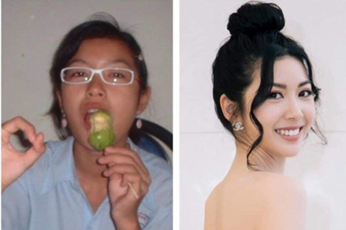 Á hậu Thúy Vân thay đổi xuất sắc. Đường nét trên gương mặt mỹ nhân ngày càng hoàn thiện, hấp dẫn so với cô học trò tinh nghịch năm nào.