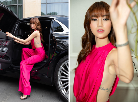 Vậy nhưng, dù “loạn” đến đâu thì Ninh Dương Lan Ngọc vẫn rất chừng mực. Từng không ít lần hở bạo mang vẻ sexy song không hề chói mắt. Lần này cũng vậy, diện đồ siêu hở khoe hình xăm nhưng nhìn Lan Ngọc vẫn lịch sự chứ không hề "quá trớn".