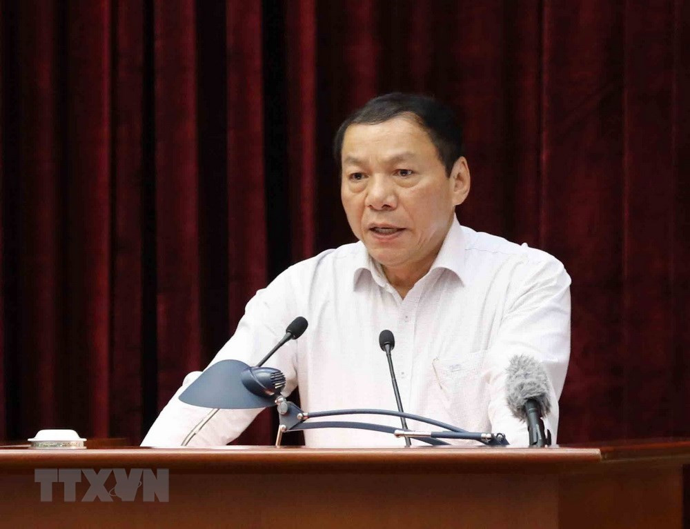 Đồng chí Nguyễn Văn Hùng, Ủy viên Trung ương Đảng, Bí thư Tỉnh ủy Quảng Trị phát biểu.