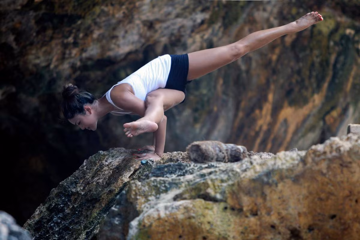 Michelle Lou Lan được mệnh danh là mỹ nhân, thiên thần yoga bởi trình độ tập luyện cao và nhan sắc tuyệt trần, như đạt đến mức hoàn hảo.