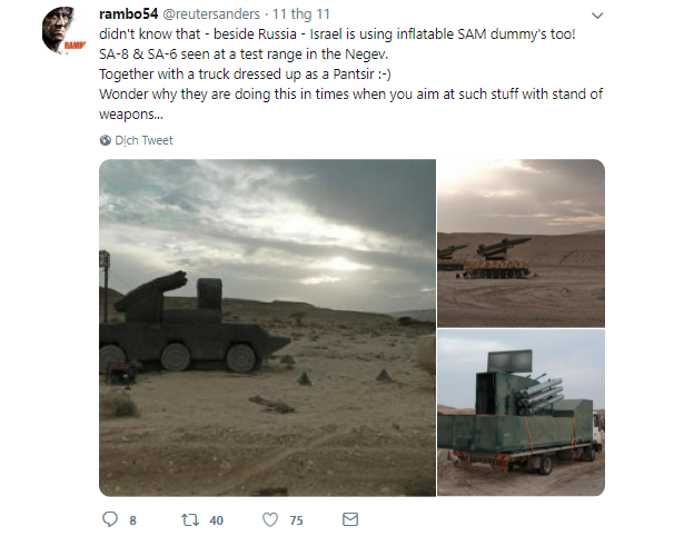 Israel huan luyen chien dau co pha huy he thong phong khong Nga?