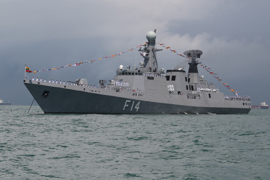 Các tàu hộ vệ lớp Kyan Sittha được Myanmar khởi đóng từ năm 2012, đến năm 2014 chiếc đầu tiên mang tên UMS Kyan Sittha (F12) được hạ thủy, ngay sau đó là chiếc UMS Sin Phyushin (F14) trong năm 2014. Ở thời điểm hiện tại cả hai tàu hộ vệ này đều đang nằm trong biên chế Hải quân Myanmar. Nguồn ảnh: Hải quân Myanmar.