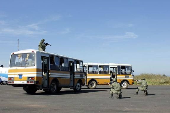 Huấn luyện chống khủng bố cũng là một trong những nhiệm vụ quan trọng của Trường SQĐC.