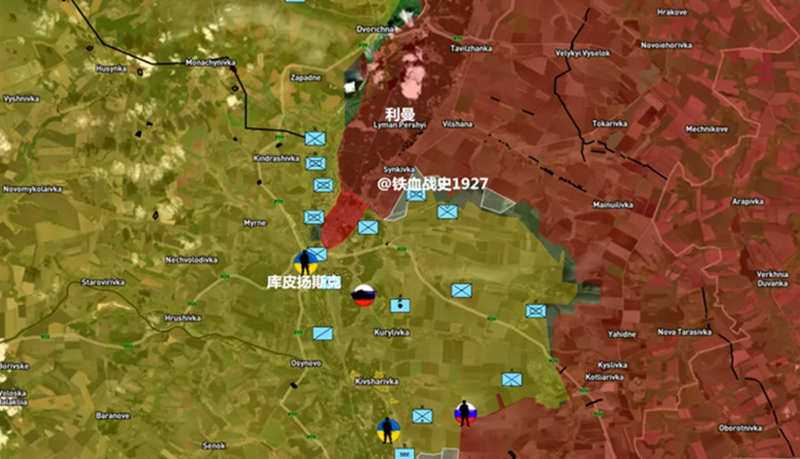 Theo nhà quan sát Yuri Podolyaka ngày 16/11, cuộc tập kích bất ngờ này bắt đầu từ ngày 14/11. Hai đoàn thiết giáp của Quân đội Nga xuất phát từ Liman Pervy, dọc theo tuyến đường sắt, băng qua ba nhà ga và tiến nhanh đến phía bắc Kupyansk. Ảnh: Sina.