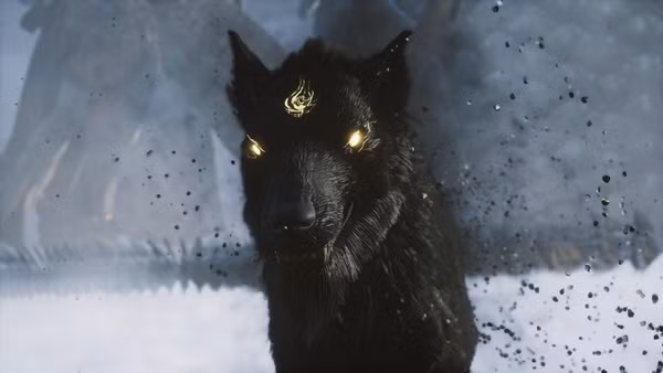 Trong nhiều truyền thuyết, Hao Thiên Khuyển được miêu tả là một chú chó khổng lồ với hình dáng uy nghiêm, đôi mắt sáng rực như sao, có thể nhìn thấu được mọi điều ẩn giấu trong bóng tối.