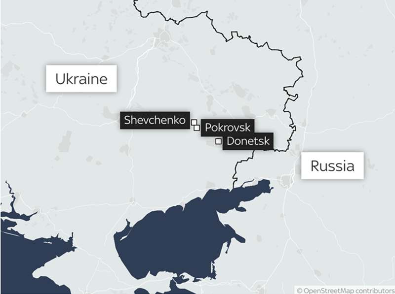 Sau đó, các binh sĩ thuộc Lữ đoàn số 3 của Ukraine đã thừa nhận trên mạng xã hội rằng cuộc phản công tại Shevchenko của họ đã thất bại. Đồng thời, họ cũng tuyên bố rằng tuần này sẽ là tuần quyết định. Nếu họ không thể tiêu diệt được quân Nga trong vài ngày tới, tình hình sẽ trở nên rất tồi tệ. Ảnh: Sky News.