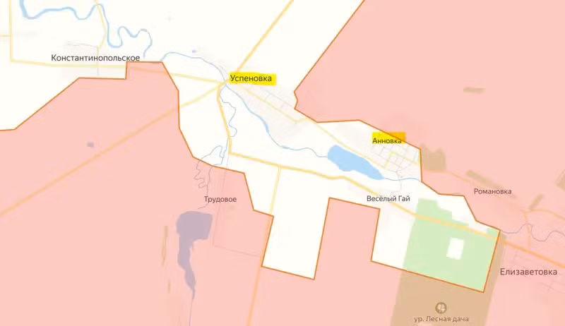 Quân đội Nga đã tiến vào khu vực Uspenovka vào ngày 10/12, chiếm được một cứ điểm mới của Lực lượng Vũ trang Ukraine, qua đó thắt chặt vòng vây quanh các đơn vị Ukraine đang bảo vệ làng Annovka. Ảnh: Topwar.