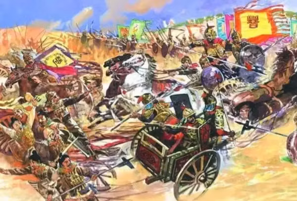 Ngày hôm sau, khi quân Tống đối đầu với quân Trịnh, Hoa Nguyên hào hứng chỉ huy quân đội tiến lên. Nhưng bất ngờ thay, Dương Châm giật mạnh dây cương, quay đầu nói với Hoa Nguyên: "Chuyện canh cừu ngày hôm qua là do ngài làm chủ, còn hôm nay, chuyện cỗ xe này là tôi quyết định".