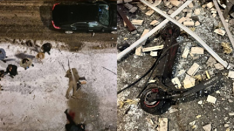 Nguyên nhân vụ nổ xảy ra vào sáng 17/12 là do thiết bị nổ cài trên xe scooter gần lối vào một tòa nhà dân cư. Ảnh: X.