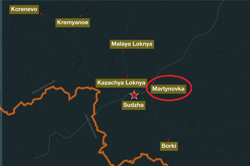 Quân đội Ukraine không ngừng tăng cường lực lượng tại đây. Từ Sudzha, lính Ukraine chỉ mất khoảng 10 phút di chuyển bằng ô tô để tới Martynovka, giúp họ nhanh chóng chi viện. Điều này khiến trận chiến tại Martynovka dường như không có hồi kết. Ảnh: RT.