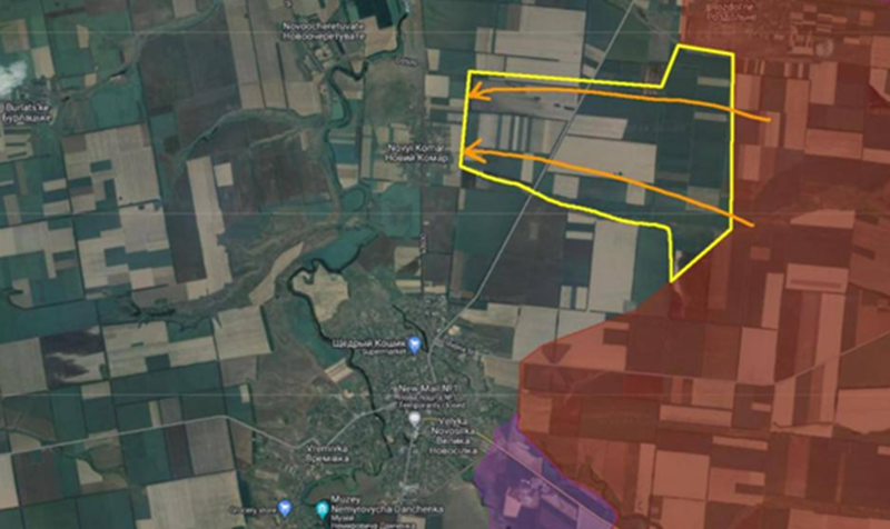 Đến tối ngày 1 và rạng sáng ngày 2/12, quân Nga đã kiểm soát được một nửa ngôi làng. Sau đó, vào ngày 3/12, họ tiếp tục tiến công và chiếm gần như toàn bộ phần còn lại của ngôi làng này. Ảnh: Telegram.