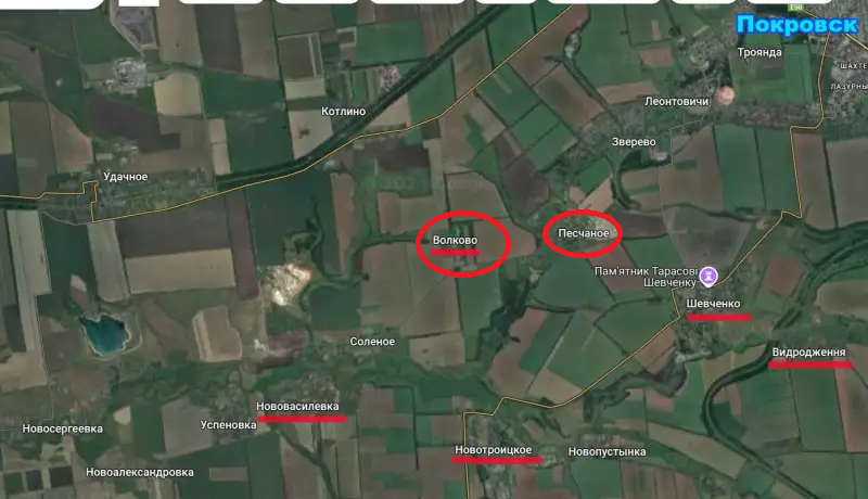 Ngoài ra, tại hai ngôi làng Volkovo và Pishchane, giao tranh đang diễn ra ác liệt. Trong đó, một nửa làng Pishchane đã trở thành chiến trường hỗn loạn. Quân Nga vẫn đang tìm cách đột phá qua khoảng trống giữa hai ngôi làng này để tấn công từ hai bên sườn. Ảnh: Topwar.