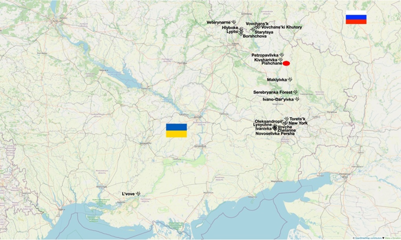 Các trận chiến khốc liệt nhất xảy ra ở khu vực gần làng Pishchane ở phía tây nam. Phía sau ngôi làng này là một cánh đồng rộng lớn kéo dài từ Pishchane đến phía tây Pokrovsk rồi lên phía bắc. Trên cánh đồng này, Quân đội Ukraine hầu như không có phòng tuyến. Ảnh: X.