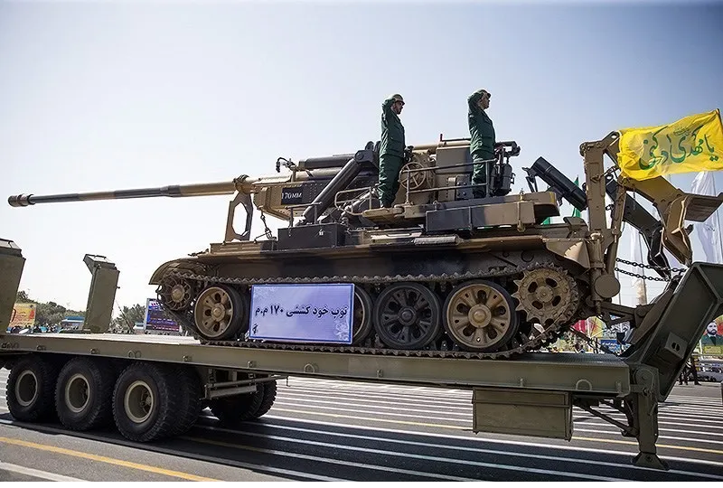 Việc Triều Tiên vận chuyển pháo hạng nặng sang Nga đã khiến các nhà phân tích quân sự Ukraine lo ngại về sự hiện diện của pháo Koksan trên các tuyến đầu chiến trường Nga-Ukraine. Ảnh: Tasnim News.