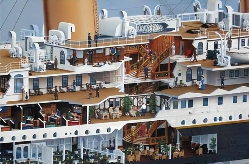 Các hành khách hạng nhất thậm chí còn có không gian riêng ngoài boong tàu, nhà hàng riêng và phòng chờ riêng, với dịch vụ phục vụ tận tình từ người hầu, đương nhiên vé cũng cực đắt. Không ai biết được thảm họa Titanic kinh hoàng sẽ xảy ra.