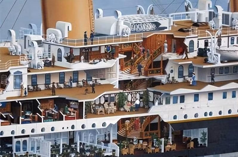 Các hành khách hạng nhất thậm chí còn có không gian riêng ngoài boong tàu, nhà hàng riêng và phòng chờ riêng, với dịch vụ phục vụ tận tình từ người hầu, đương nhiên vé cũng cực đắt. Không ai biết được thảm họa Titanic kinh hoàng sẽ xảy ra.