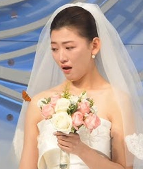 Sau khi hôn lễ kết thúc, cô gái nâng niu chú bướm và thả nó bay lên bầu trời xanh thẳm. Cô đứng lặng nhìn theo, thấy hình ảnh nhỏ bé ấy dần tan vào khoảng không bao la.