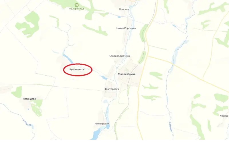 Cùng lúc đó, quân Nga cũng đạt được tiến bộ đáng kể ở phía tây Malaya Loknya. Liên quân Nga-Triều đã tấn công dọc theo một chiến tuyến rộng 5,5 km, tiến sâu nhất tới 3 km, và đã đến vùng ngoại ô phía tây bắc của làng Kruglenkoye. Ảnh: Topwar.