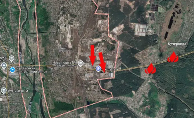 Sau đó vào ngày 19/11, Quân đội Nga đã tấn công cắt đứt con đường nối Kupyansk với Kucherovka và Petropavlovka lân cận. Việc cắt đứt con đường này sẽ gây ra khó khăn nghiêm trọng cho đối phương trong việc cung cấp tiếp tế cho lực lượng của họ đang đóng ở các vị trí phía đông nam Petropavlovka, thuộc khu vực Peschanoye. Ảnh: Topwar.