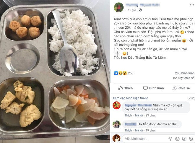 Truong tieu hoc cho hoc sinh an suat com 20k 