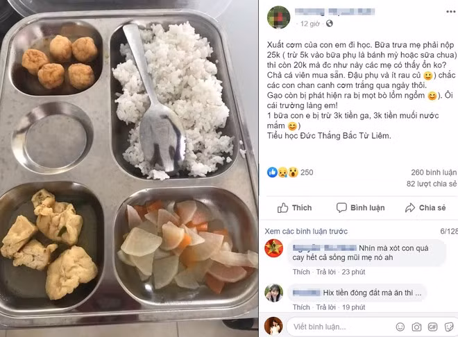 Truong tieu hoc cho hoc sinh an suat com 20k 