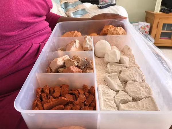 "Tôi thường trộm phấn trong phòng mỹ thuật của trường để ăn. Toàn bộ tiền tôi dành dụm được đều dùng mua phấn viết để ăn", cô Mandisa cho biết.