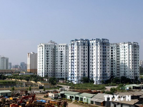 Một góc khu đô thị Nam Trung Yên, Hà Nội. (Ảnh: Tuấn Anh/TTXVN)