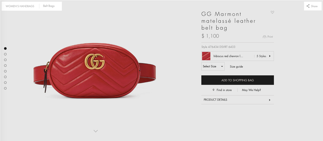 Hiện, chiếc túi này có giá hơn 25 triệu đồng.