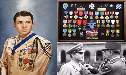 Người lính nhiều huy chương nhất trong thời Thế chiến II là Audie Murphy của quân đội Mỹ.