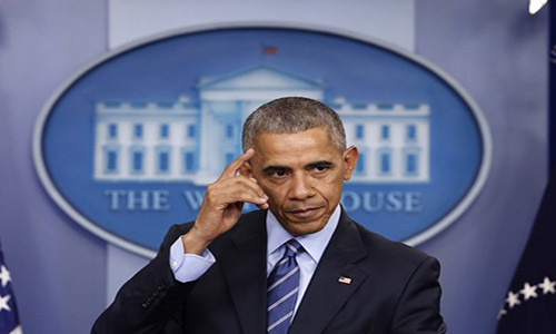 Và ông Obama trong buổi họp báo cuối năm 2016 tại Nhà Trắng.