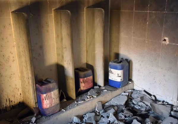 Một góc trong nhà kho.