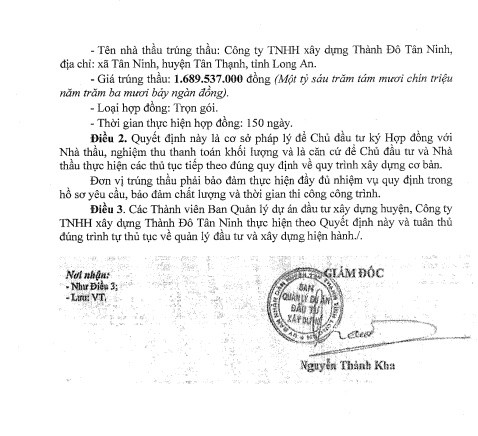 Long An: Cty Thanh Do Tan Ninh 1 ngay trung 3 goi thau-Hinh-2