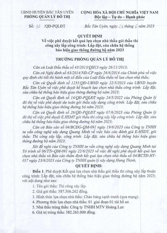 Bình Dương: Chỉ Cty Hoàng Lực dự gói thầu xây lắp tại Bắc Tân Uyên - Hình 2 Binh Duong: Chi Cty Hoang Luc du goi thau xay lap tai Bac Tan Uyen-Hinh-2