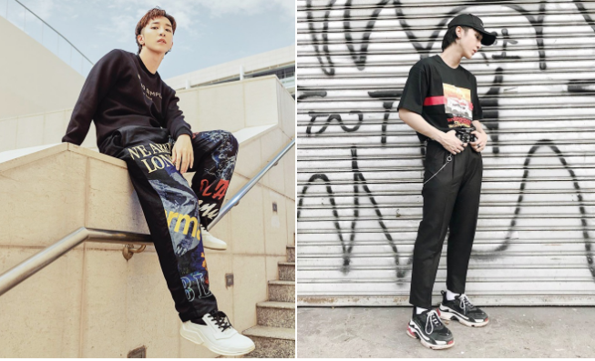 Chọn áo quần nhiều họa tiết nhưng Key khéo léo mix các items sao cho hài hòa về phần nhìn nên mang lại hình ảnh trẻ trung, năng động mà không bị rườm rà, kém tinh tế. Ảnh: @monstar_key.