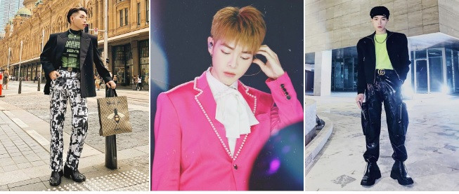 Đức Phúc dường như đang thay đổi hình ảnh và theo đuổi phong cách thời trang phi giới tính. Áo quần anh chọn thường có họa tiết hoa văn, màu sắc nổi bật. Ảnh: @nguyenducphuc_.