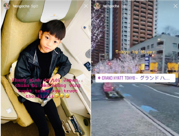 Hồ Ngọc Hà chia sẻ khung cảnh tại đất nước hoa anh đào. Dù bận rộn với các lịch diễn và công việc kinh doanh, nữ ca sĩ vẫn dành nhiều thời gian cho con trai.