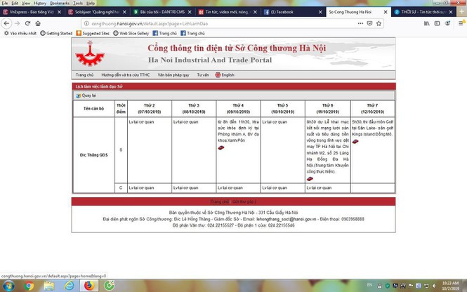 Lich cong tac Giam doc So Cong Thuong HN thi dau golf: Cau danh may “choi xau” quan Viet?