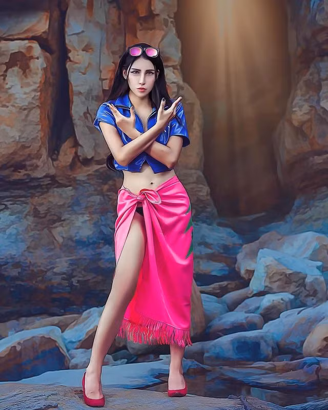 Sự nóng bỏng của Vương Nhược Hi được so sánh với nhân vật "nữ hoàng hải tặc" Boa Hancock - một nhân vật cực kỳ xinh đẹp, bốc lửa trong bộ anime nổi tiếng thế giới "One Piece".