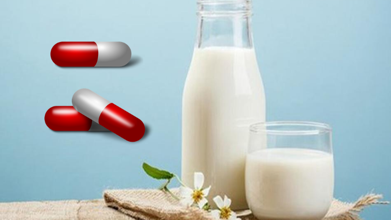 3. Uống sữa sau khi dùng tetracycline, quinolon và các loại thuốc khác: Cụ thể, không uống sữa sau khi uống bốn loại thuốc sau: